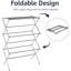Séchoir à linge pliable et portable pour le séchage de l'air à l'intérieur, 14,5 x 29,5 x 41,8 pouces (L x l x H), argent chromé-128135978