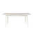 Modern Extendable Dining Table & Chairs Set (4 Pieces) | White & Dark Blue | 100% Melamine Coated Particle Board, Table: 50.8 x 29.5 x 31.5 in (Open: 64.2 in) | Linen Upholstered Chairs, Hornbeam Legs, Stylish & Functional Design-1120738704-1120570568