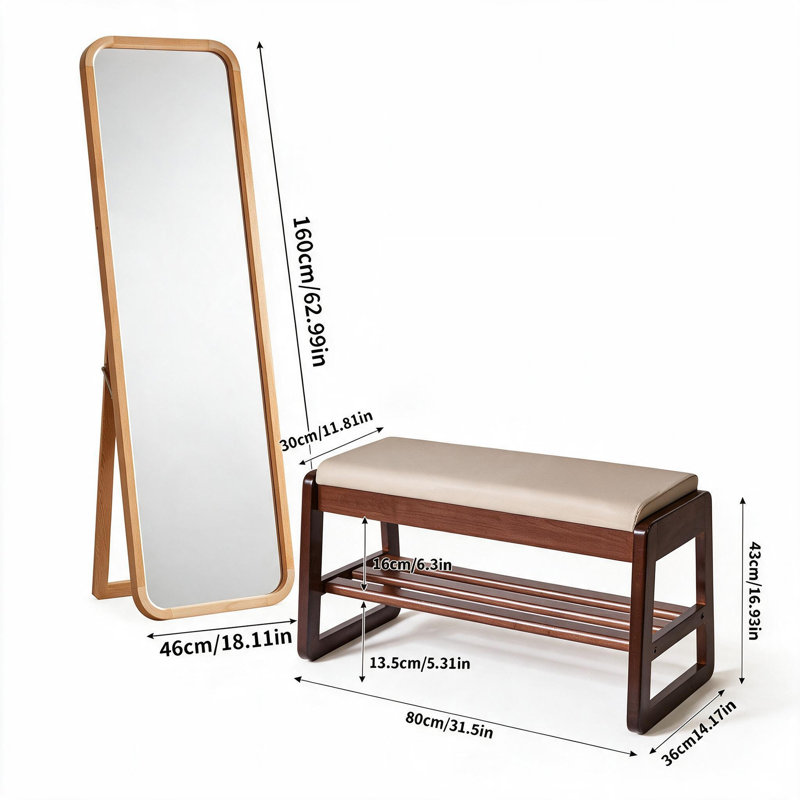 31.5 " Wide Hallway Set with Shoe Storage