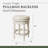 Maven Lane Pullman Backless Stool with Fabric Upholstery-93618713-93618716