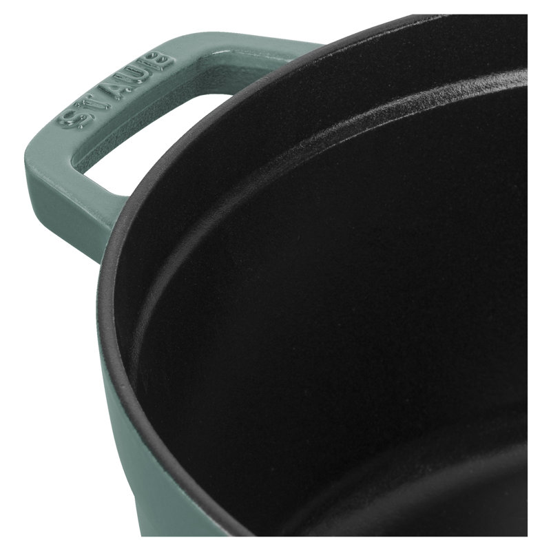 Cocotte ronde en fonte La Cocotte, 5,5 pintes, Eucalyptus
