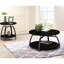 Table de salon en nickel foncé et gris foncé - Décoration moderne polyvalente avec mobilité pratique
