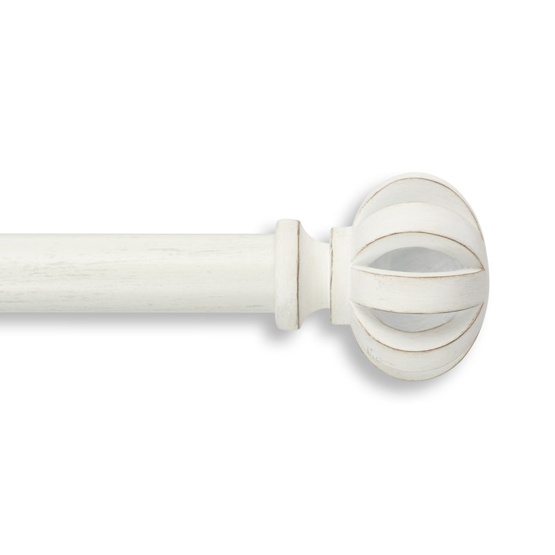Tringle à rideaux double en acier allié Cambria Designer Series By Mode, Blanc, H 1,5 po x l 60 po x P 4 po