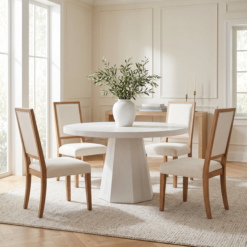 5 - Piece Extendable Solid Wood Dining Set