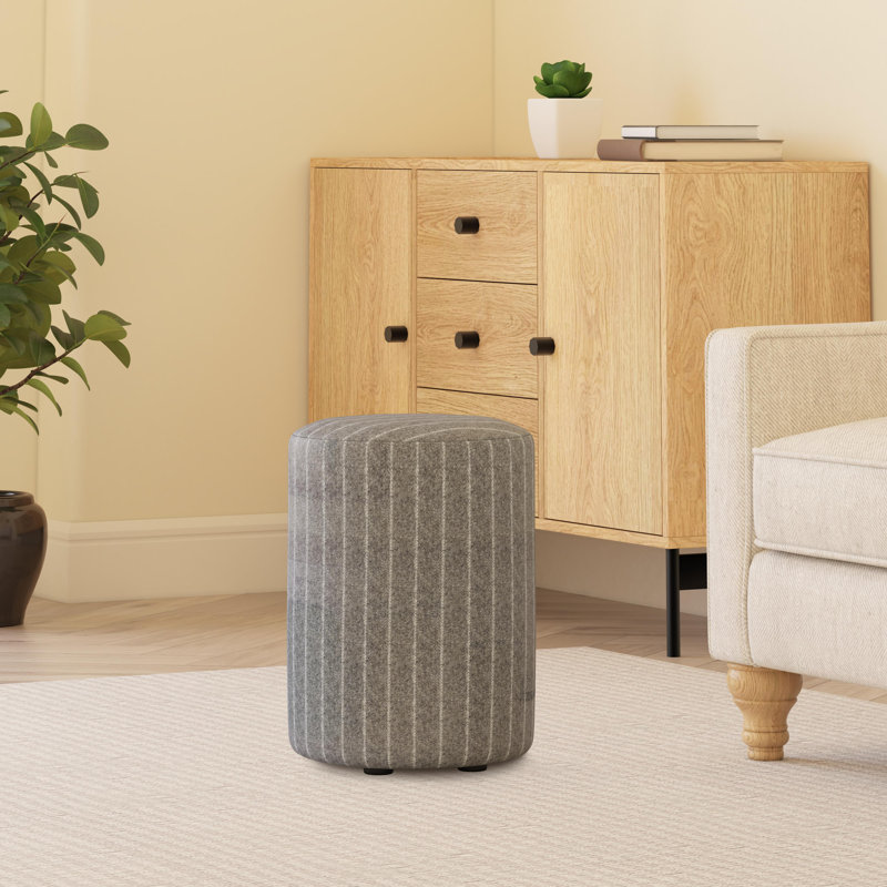 Tallen Pinstripe Wool, Marl Grey