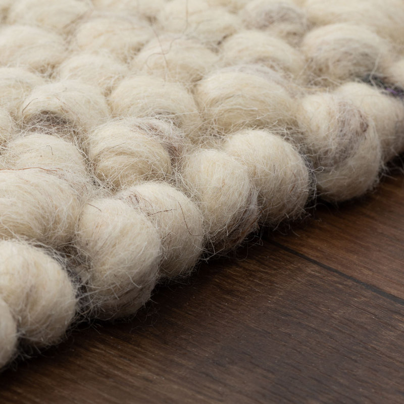 Nevlin Hand Woven Area Rug, Beige, Rectangle 170cm x 240cm