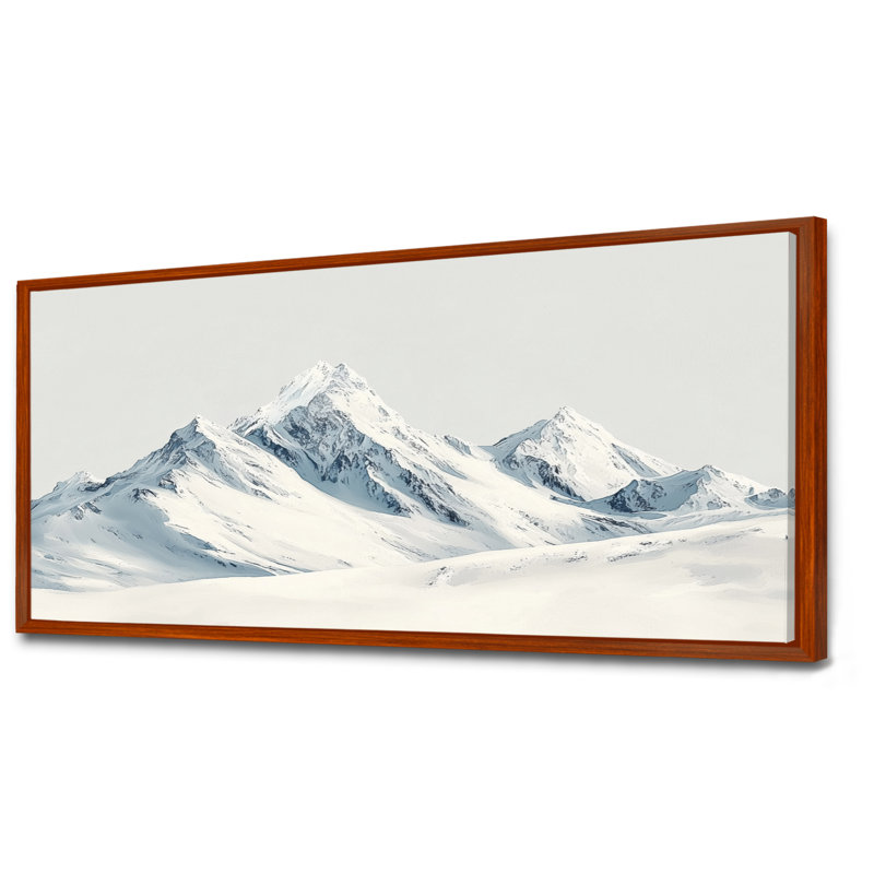 Gerarda - Landscapes Wall Art, H 28 po x l 60 po, Cadre flottant, Brun