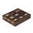 Beeliar Mango Wood Tic Tac Toe Decor Game Set with Gold Inlay-1648678055