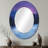 Alaska Snow Capped Summits At Twilight II - Large Oval Wall Mirror On Metal-688544930