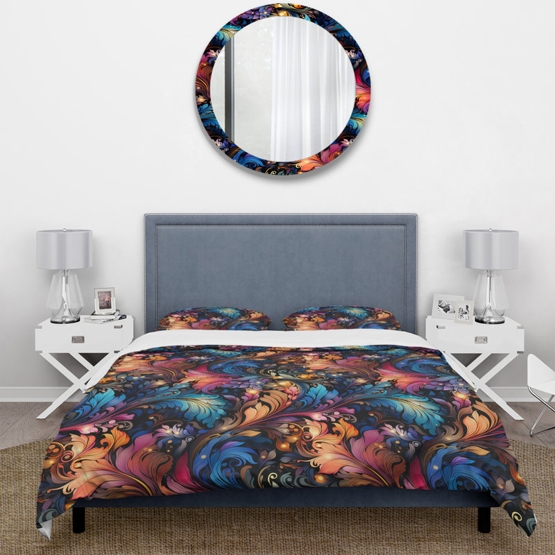 Ensemble de housse de couette Mystic Flair, Housse de couette pour très grand lit et 2 très