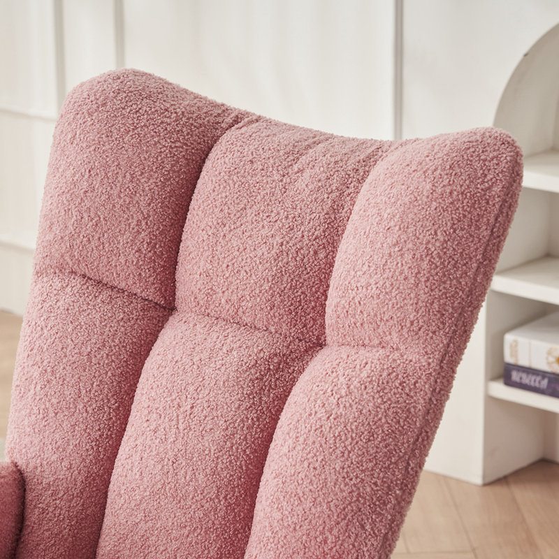 Chaise berçante Jeiny, Rose