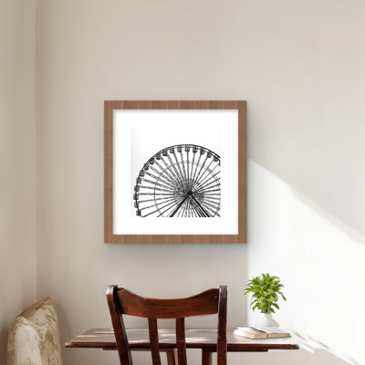 Grande roue monochrome | Architecture, homme des cavernes, impression décorative