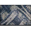 Tapis bleu marine et argent noué à la main de haute qualité-49812252