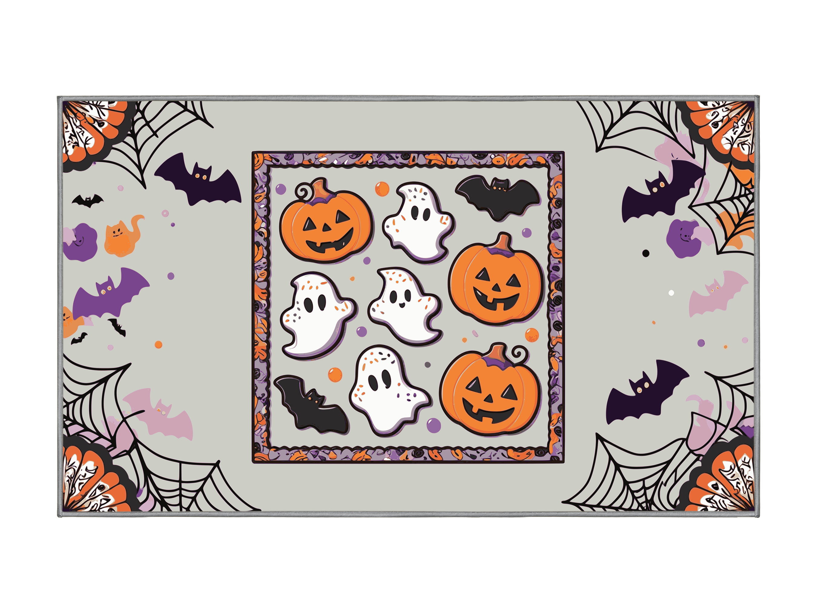 The Holiday Aisle® Halloween Fall Season Holiday Rug | Wayfair
