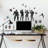 Entertainment Non-Wall Damaging Wall Decal