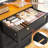 5 Tall Wood Dresser For Bedroom With Led Light And Open Shelves-1098404498