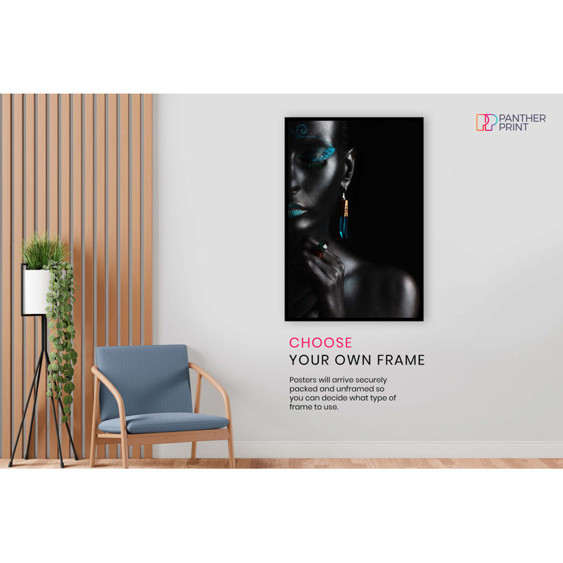 Woman Closed-Eyes - No Frame Print, 31cm H x 20cm W x 0.5cm D