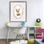 Renard avec cadre flottant Cherry Blossoms, design par Christine Simpson Art-1314137248-1314137250
