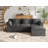 Boneless 112" Modular Cloud Sectional Couch with Ottoman, No Assembly Required Upholstery Sofa-152785417-158806706