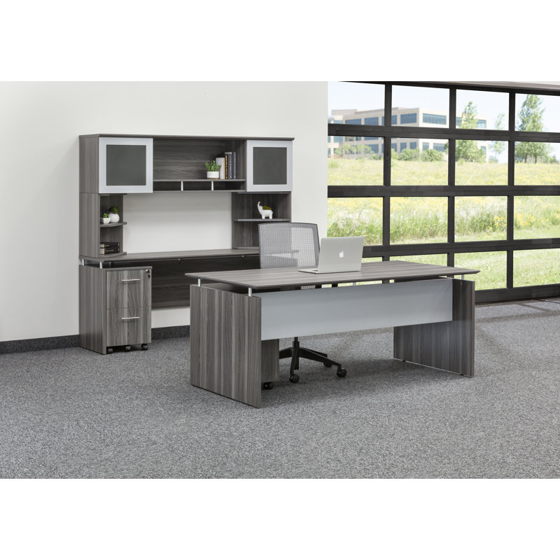 Medina Series 3-Drawer Mobile Vertical Filing Cabinet, Gray Steel