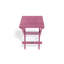 Fully Assembled All-Weather Recycled HDPE Outdoor Folding Bistro Table, Teak Brown-1447287252