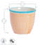 Nicola Spring - Hand-Printed Plant Pots - Navy - Set of 6