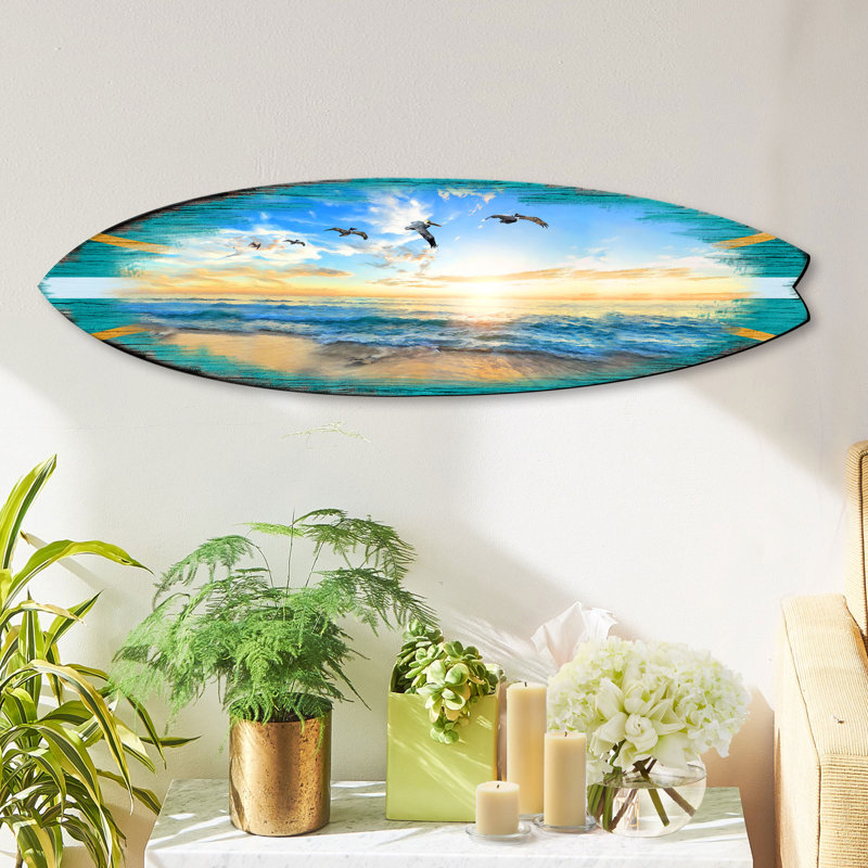 Murale de porte Sunset Surf Diminutive