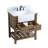 Pelaghia 30 " W Freestanding Standard 1 Single Vanity Bathroom Vanity With Marble Top-57367885