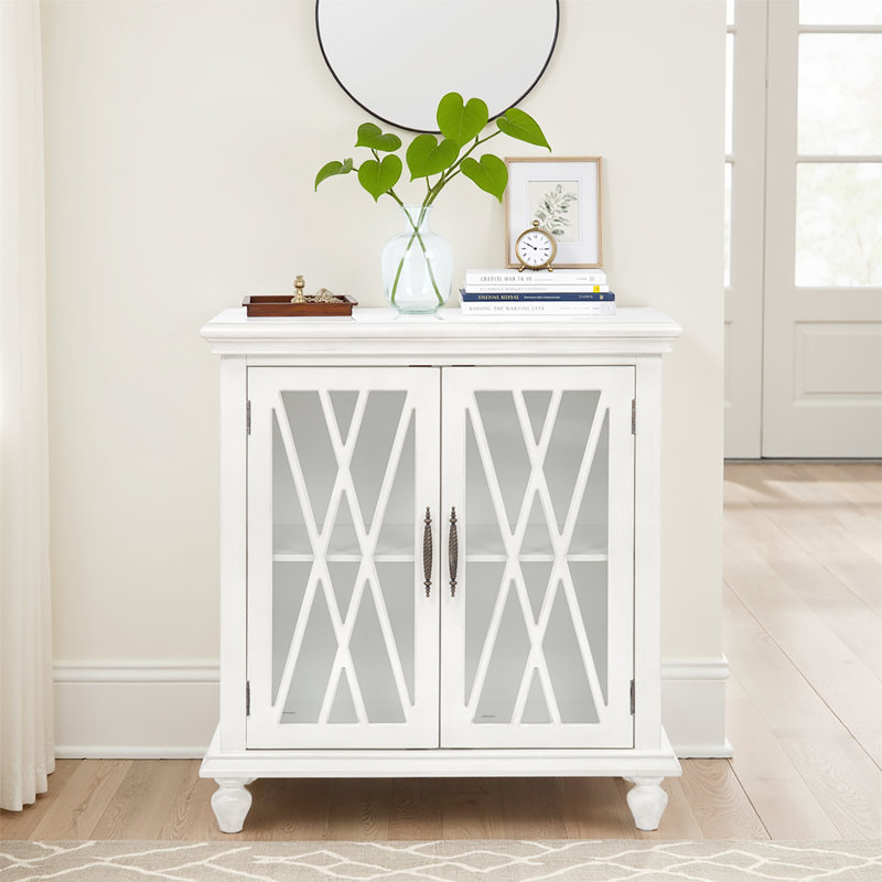 Kelcey 2 Door Cabinet Grey, Off White