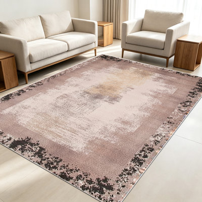 Tapis d'art abstrait de 1 pièce pour le salon, doux et confortable, adapté à toutes les saisons, facile à entretenir, tapis de sol intérieur lavable à la machine, sous la table de ferme convenant à la chambre à coucher, à la salle à manger, au couloir, au bureau, au patio, à la maison, à l'extérieur