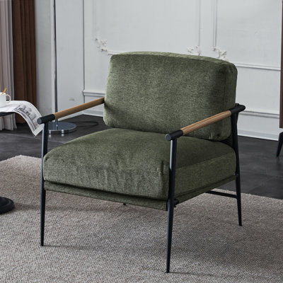 Chaise longue de loisirs en velours noir