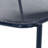 Stackable Chairs Pair , Matte Navy Blue Iron Proficiency, Handcrafted Details Installed, 26" X 22.68" 26", Seat 18" 19.5" 12.5 Collection, Workmanship, Deployed,