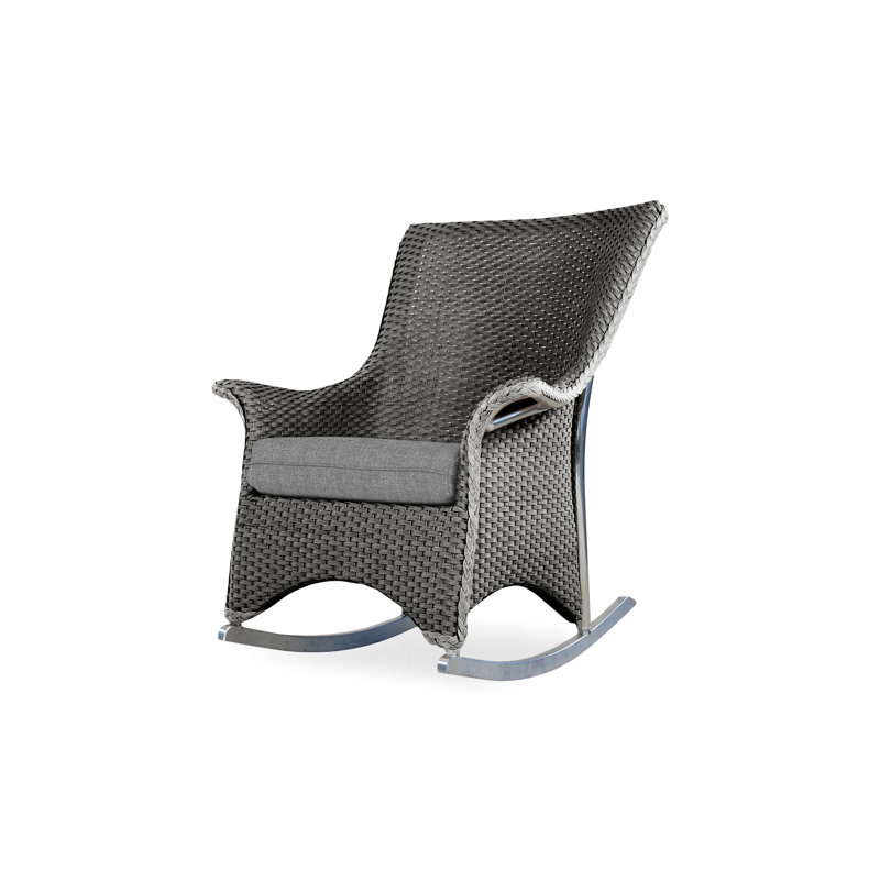 Mandalay Outdoor Rocker Chair, Canvas Birdseye Sunbrella® Canvas, Bark