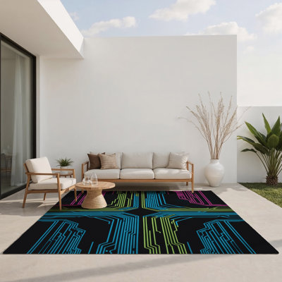 Tapis numérique d'intérieur et d'extérieur scintillant