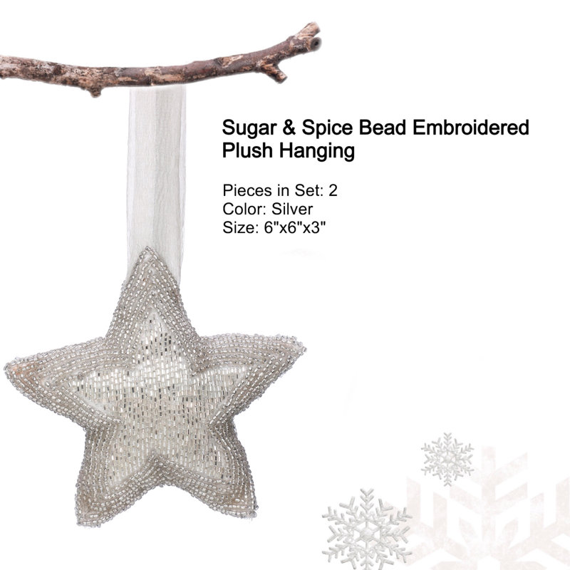 6'' Handmade Glass Holiday Shaped Ornament