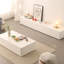 Table basse moderne simple de style crème-107197902