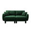 Canapé-lit en tissu Emerald Green Boucle-129098737