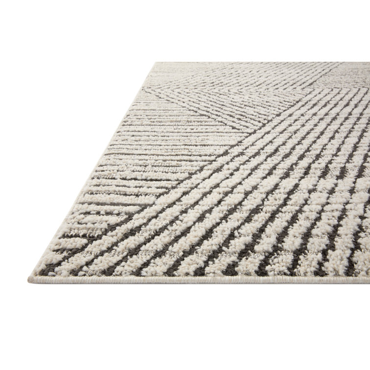 Brayden Studio Petronille Abstract Machine Woven Polyester/Chenille Area  Rug in Gray - ShopStyle