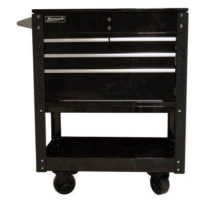 35'' W 4 -Drawer Steel Bottom Rollaway Chest with Wheels