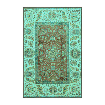 Tapis oriental bleu / vert / brun Ilah