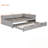 Full Size L-Shaped Upholstered Daybed With Twin Size Pop Up Trundle-1843822453