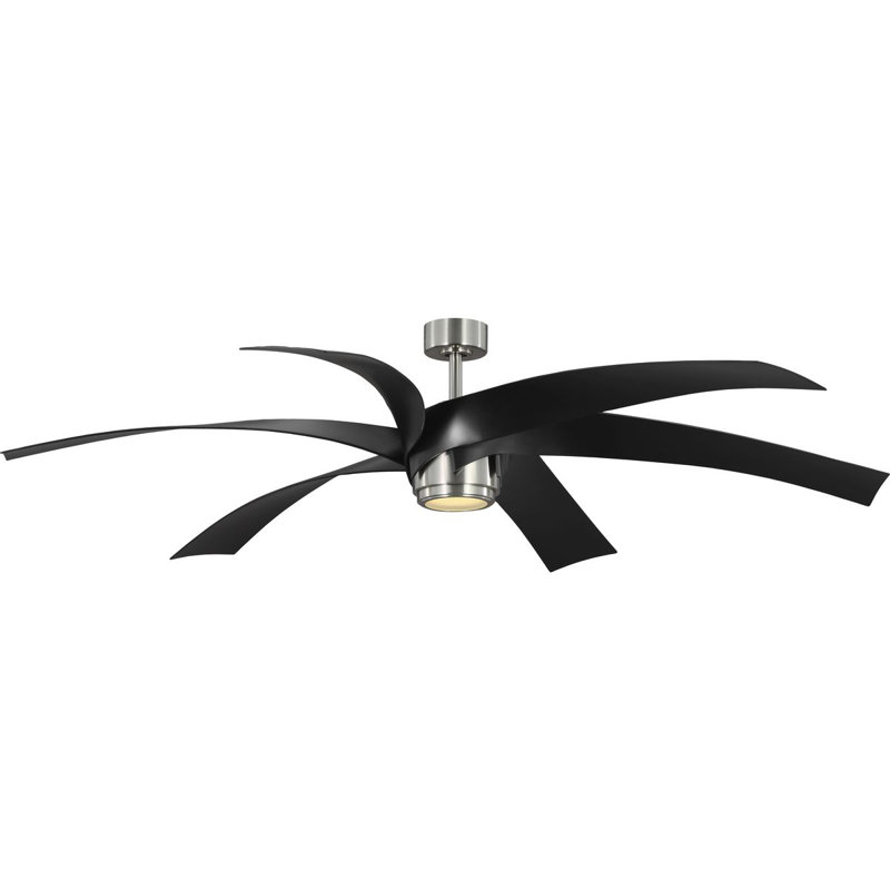 Insigna 72'' Ceiling Fan with LED Lights, Brushed Nickel
