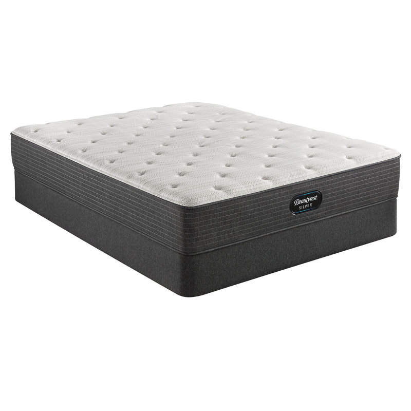 Beautyrest Silver BRS900 Medium Firm 12" Innerspring Mattress and Box Spring Set, Standard Profile (9"), Queen