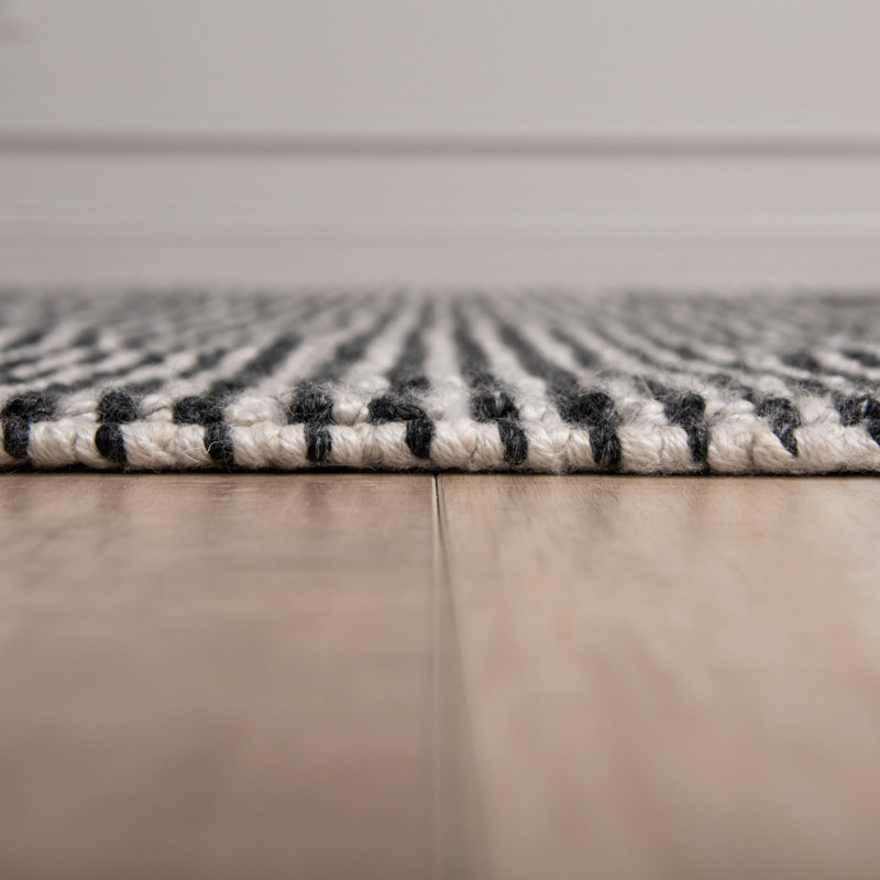 Tapis 100% polyester tissé à la main, Rectangle 9 pi 9 po x 13 pi 9 po