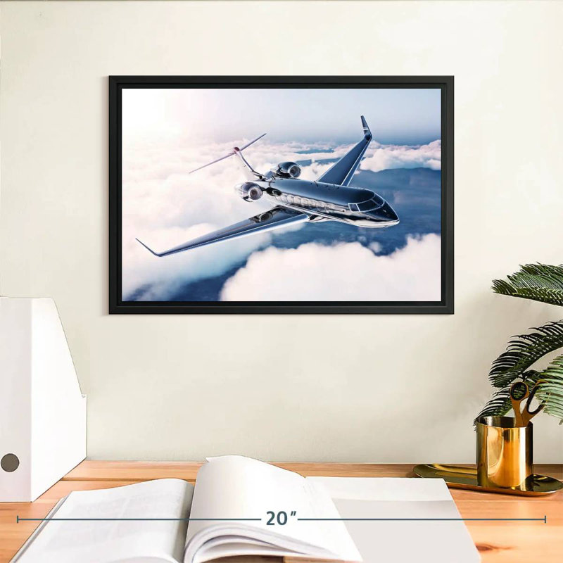 Mehar Private Jet Flight, 9" H x 13" W