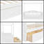 Lit de jour à baldaquin simple Royal Dreamy avec 2 tiroirs de rangement, blanc - Collection WildRose-459143728