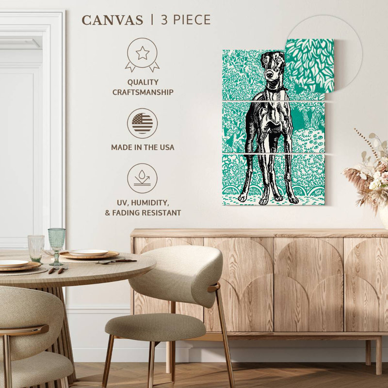 Brampt Greyhound I, 74" H x 48" W
