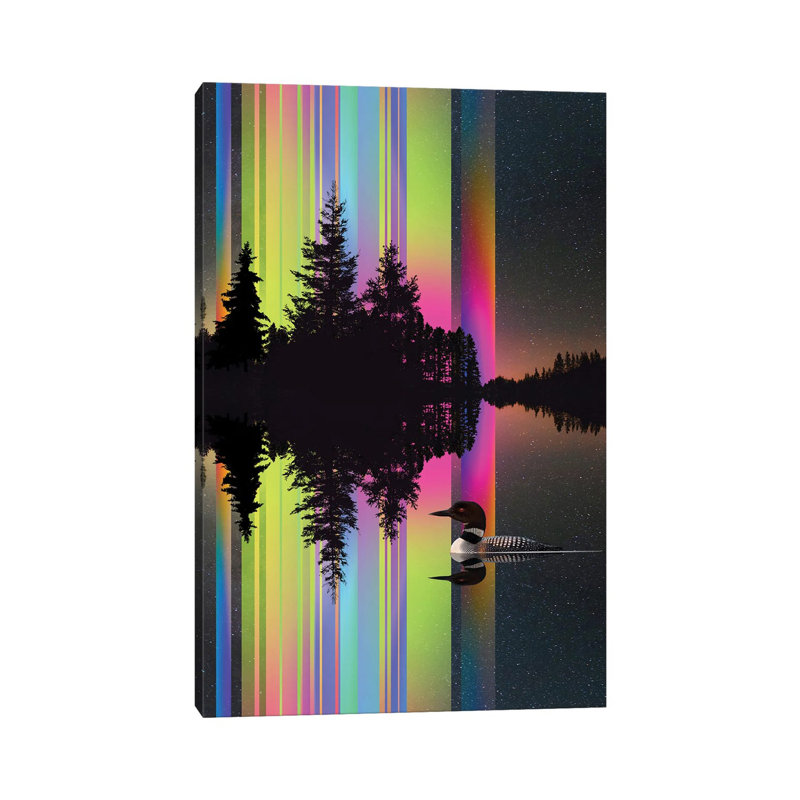 Lake Lights, No Frame, Canvas, 12'' H x 8'' W