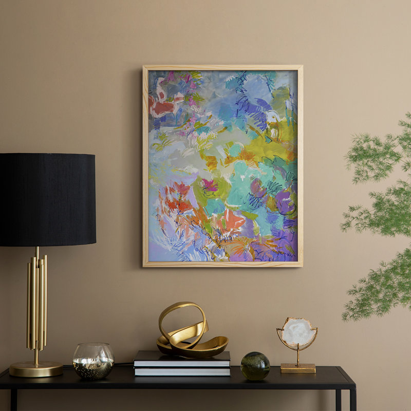 Let Me Bloom I Am Framed Print - Solid Wood, 11" H x 9" W