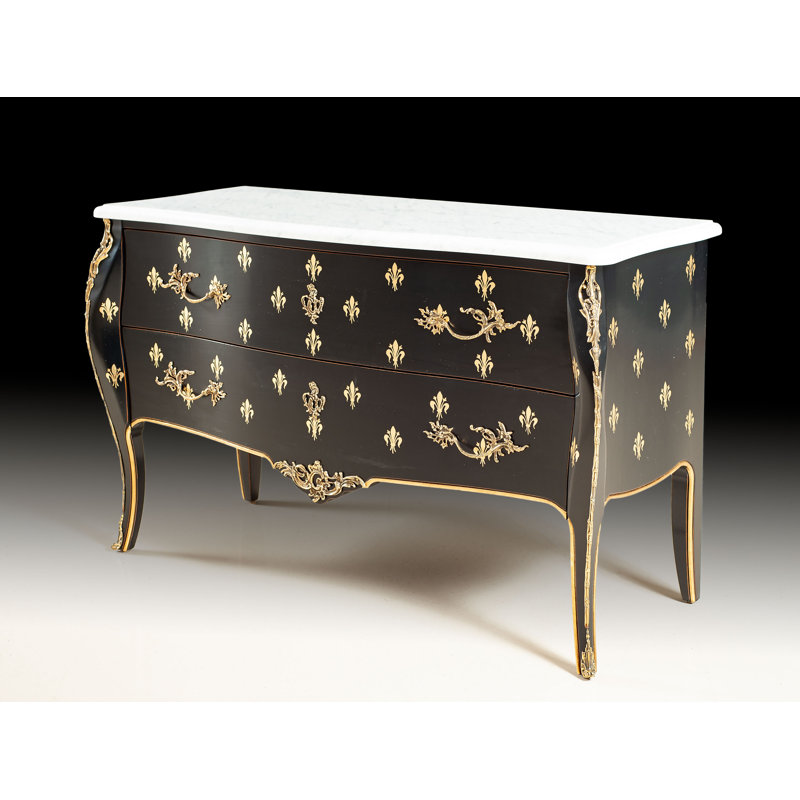French Solid Wood 2 - Drawer Accent Chest